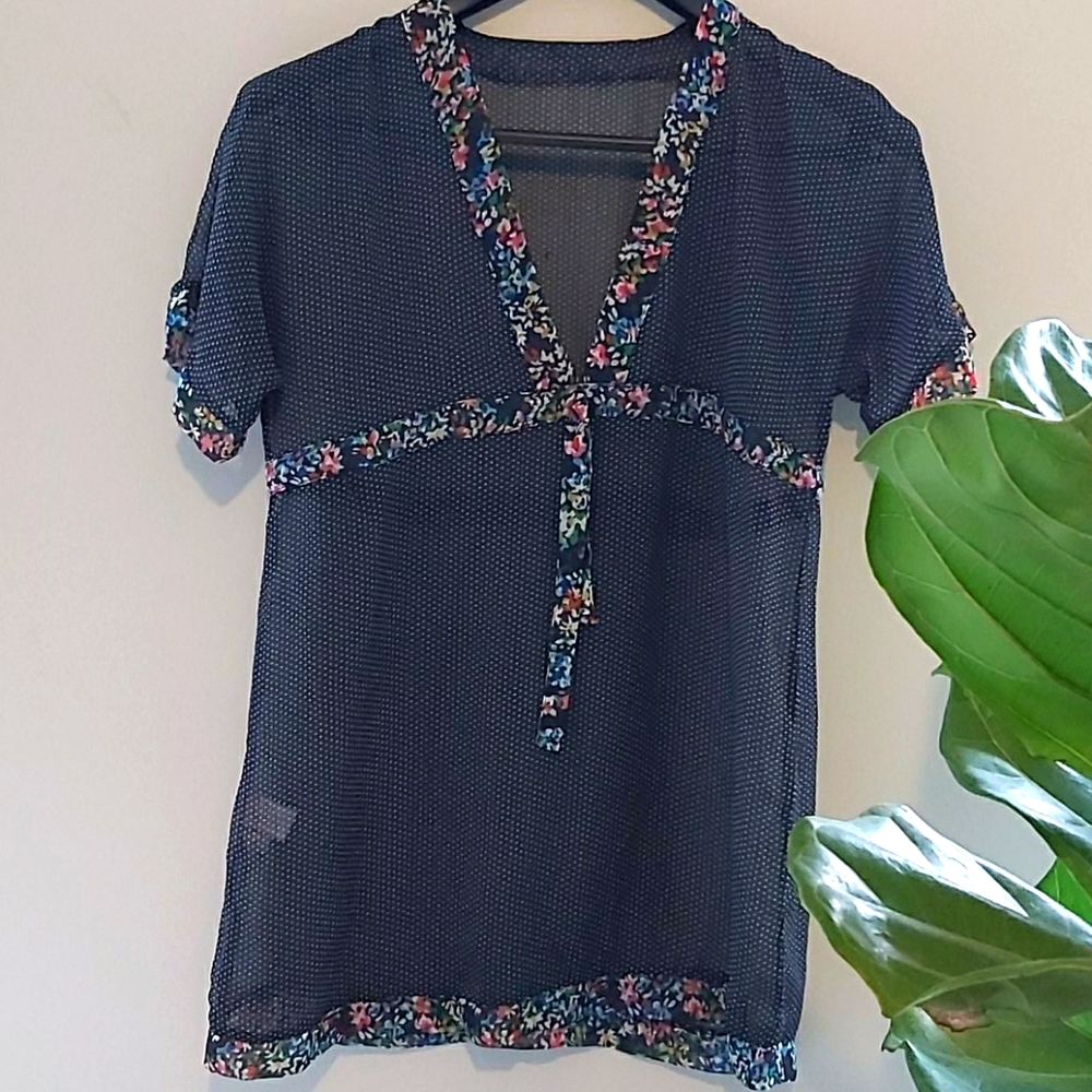 Anne Cole Floral Swim cover up